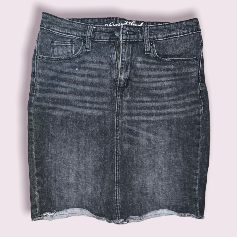 Black Jean skirt